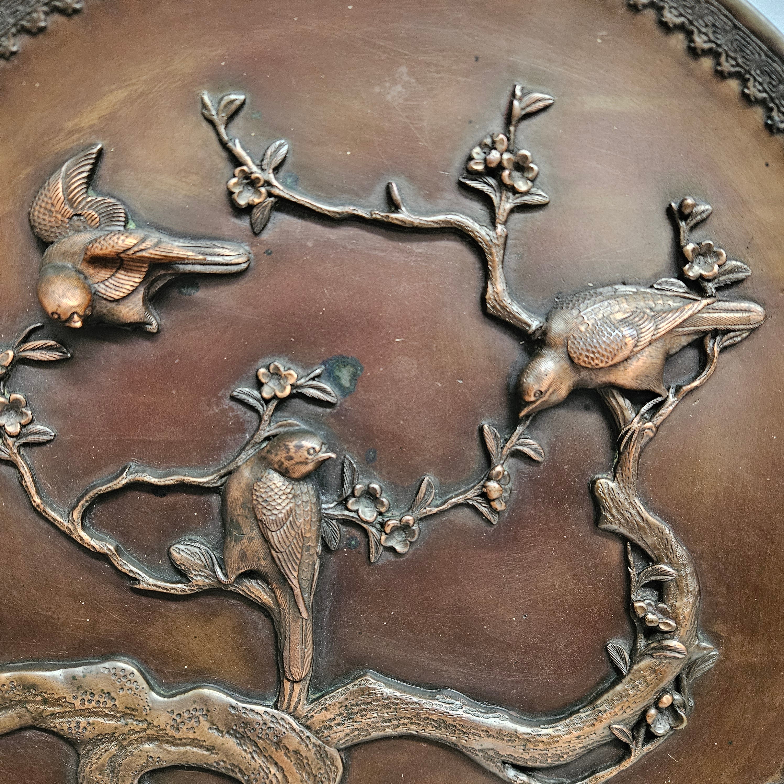 Antique Japanese Meiji Period Bronze Charger | Antique & Vintage | Moonee Ponds Antiques | Australia Wide Delivery