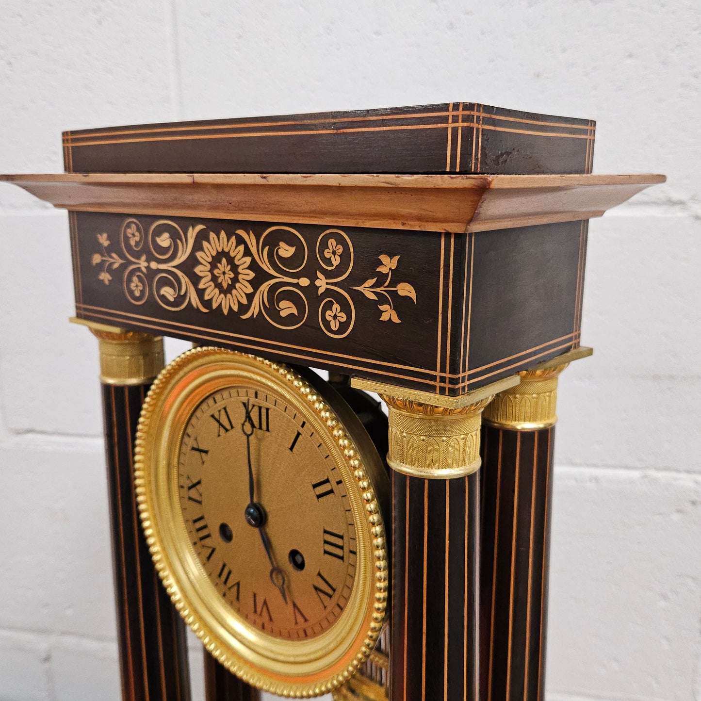 Early 19th Century Charles X Portico Clock