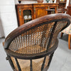 Antique Cane & Oak Office Desk Chair | Antique & Vintage | Moonee Ponds Antiques | Australia Wide Delivery