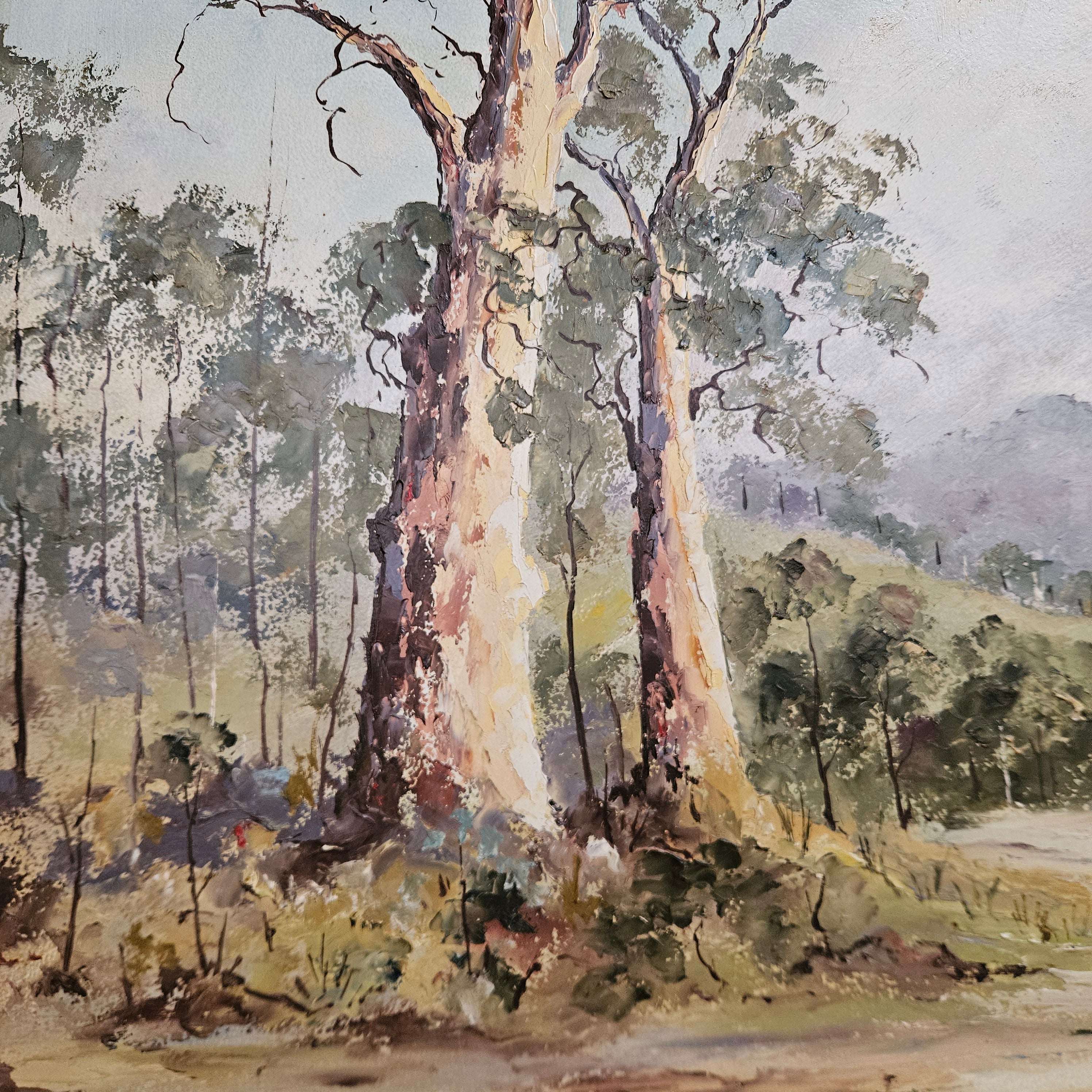 Australian Signed Simpson Oil on Board Framed Painting | Antique & Vintage | Moonee Ponds Antiques | Australia Wide