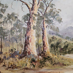Australian Signed Simpson Oil on Board Framed Painting | Antique & Vintage | Moonee Ponds Antiques | Australia Wide Delivery