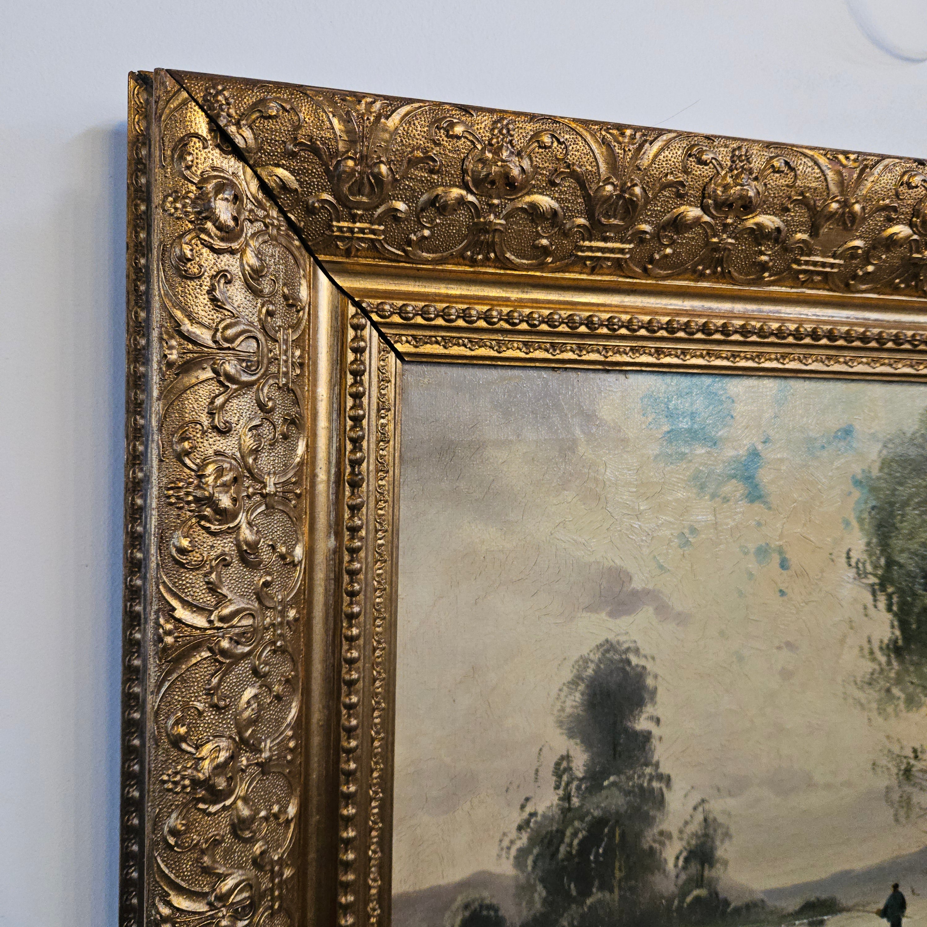 French Oil on Canvas Signed Painting | Antique & Vintage | Moonee Ponds Antiques | Australia Wide Delivery