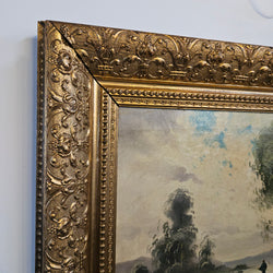 French Oil on Canvas Signed Painting | Antique & Vintage | Moonee Ponds Antiques | Australia Wide Delivery