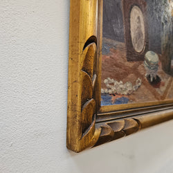 French Oil On Board Still Life Signed L Michaud | Antique & Vintage | Moonee Ponds Antiques | Australia Wide Delivery
