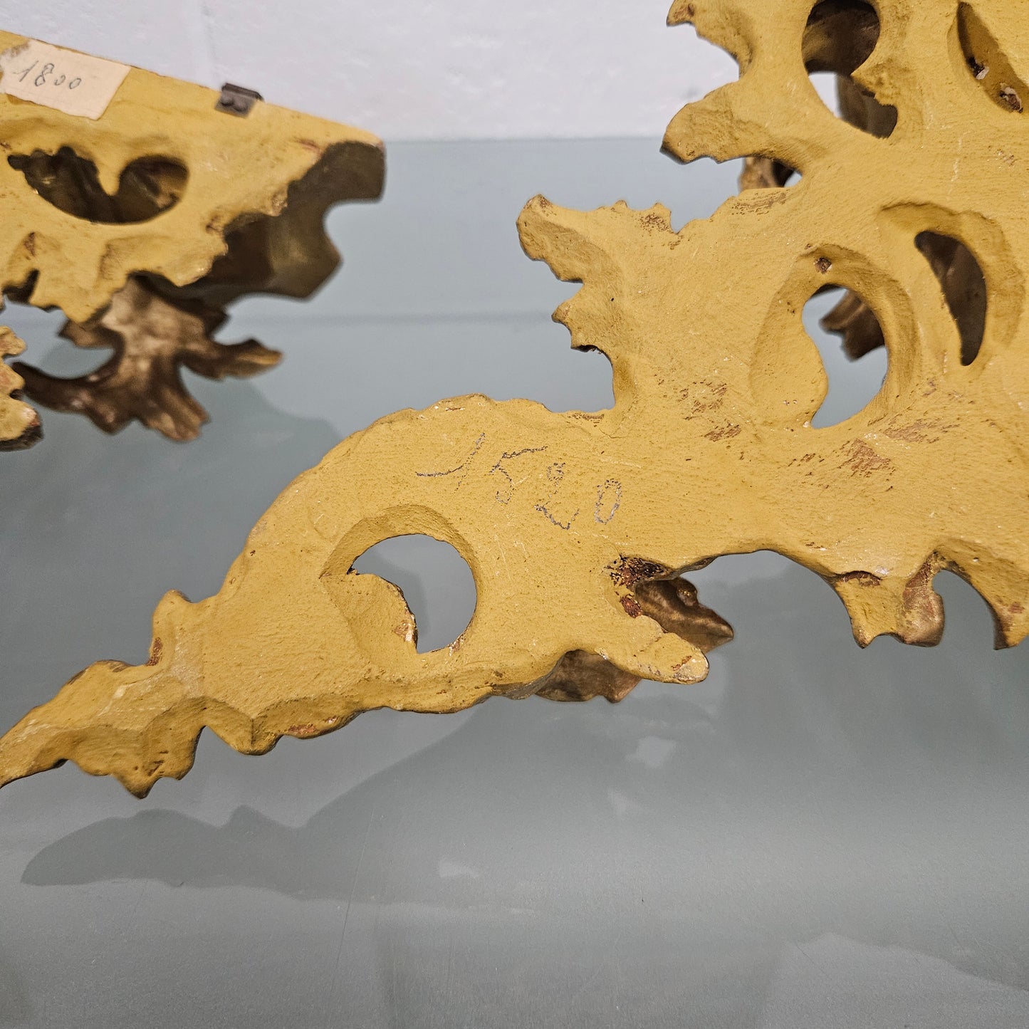 Pair Of Florentine Wall Shelf Brackets