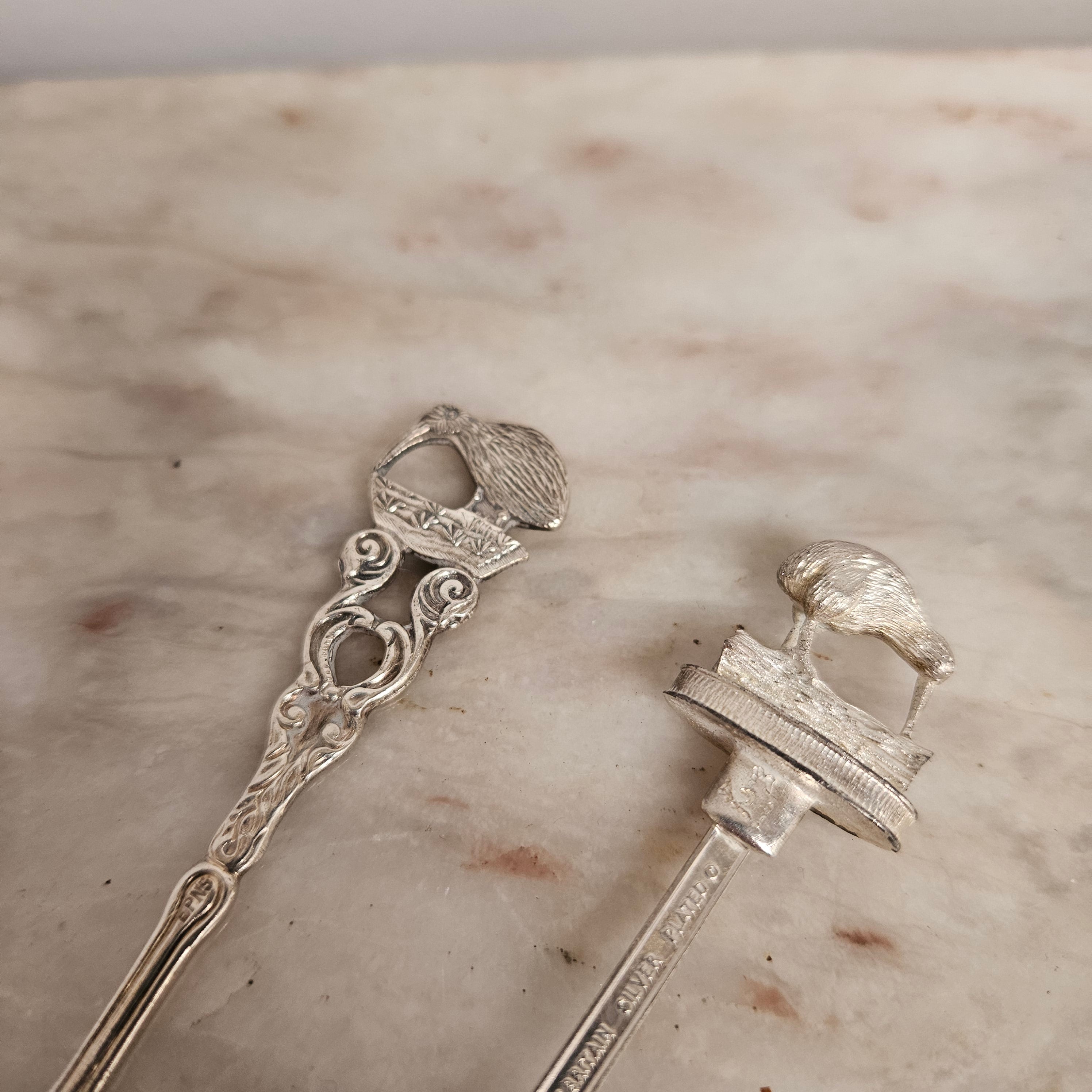 Vintage Silverplated Kiwi Tea Spoons (2) | Antique & Vintage | Moonee Ponds Antiques | Australia Wide