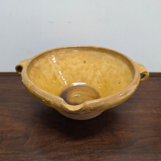 Vintage Glazed Terracotta Bowl