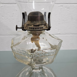 Vintage Clear Glass Kero Lamp