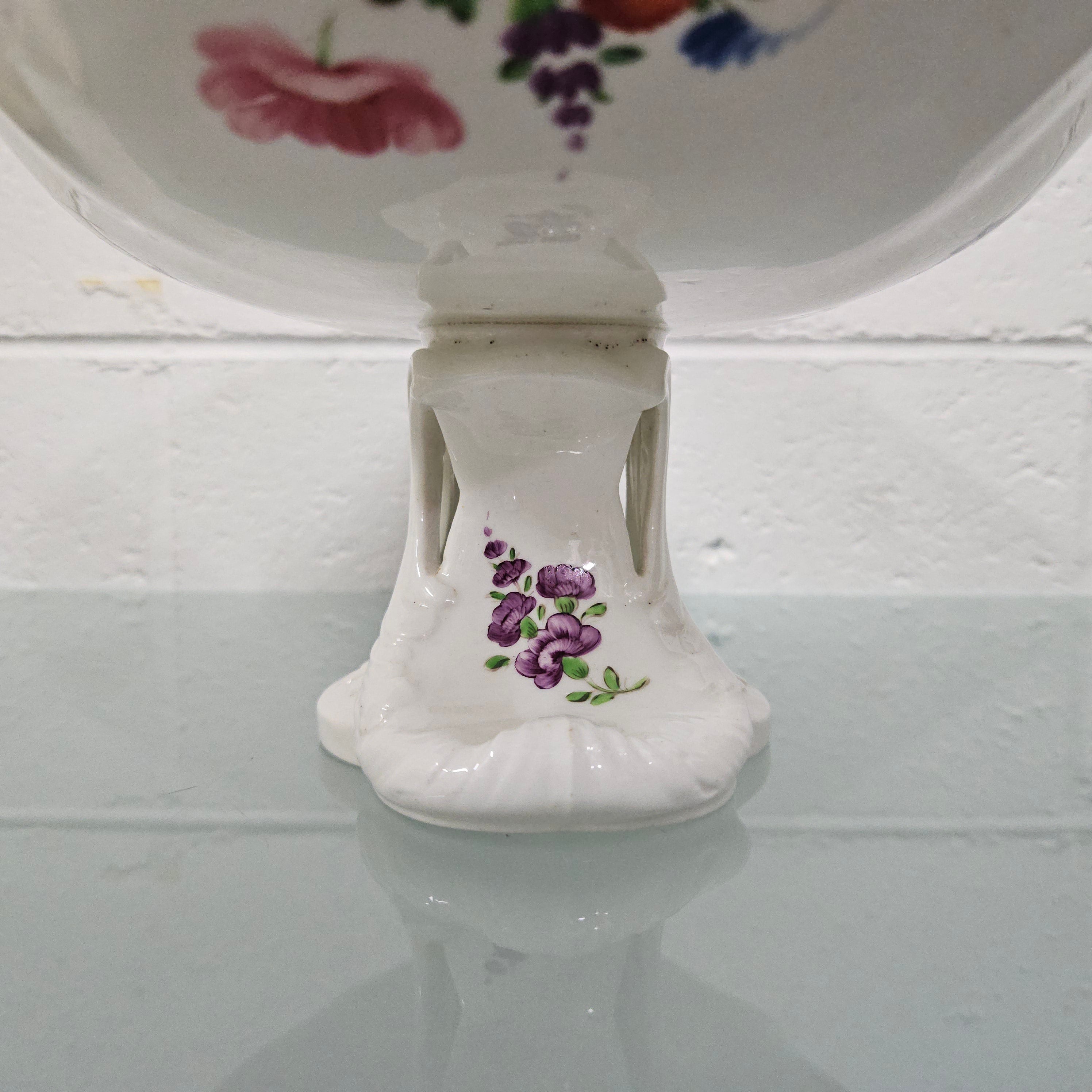 Rare Antique Hand Painted Coalport Comport Circa 1830's | Antique & Vintage | Moonee Ponds Antiques | Australia Wide Delivery
