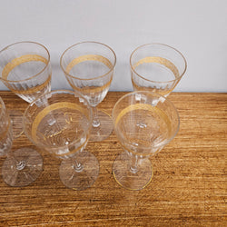 Vintage Set Of 8 Sherry Glasses | Antique & Vintage | Moonee Ponds Antiques | Australia Wide Delivery