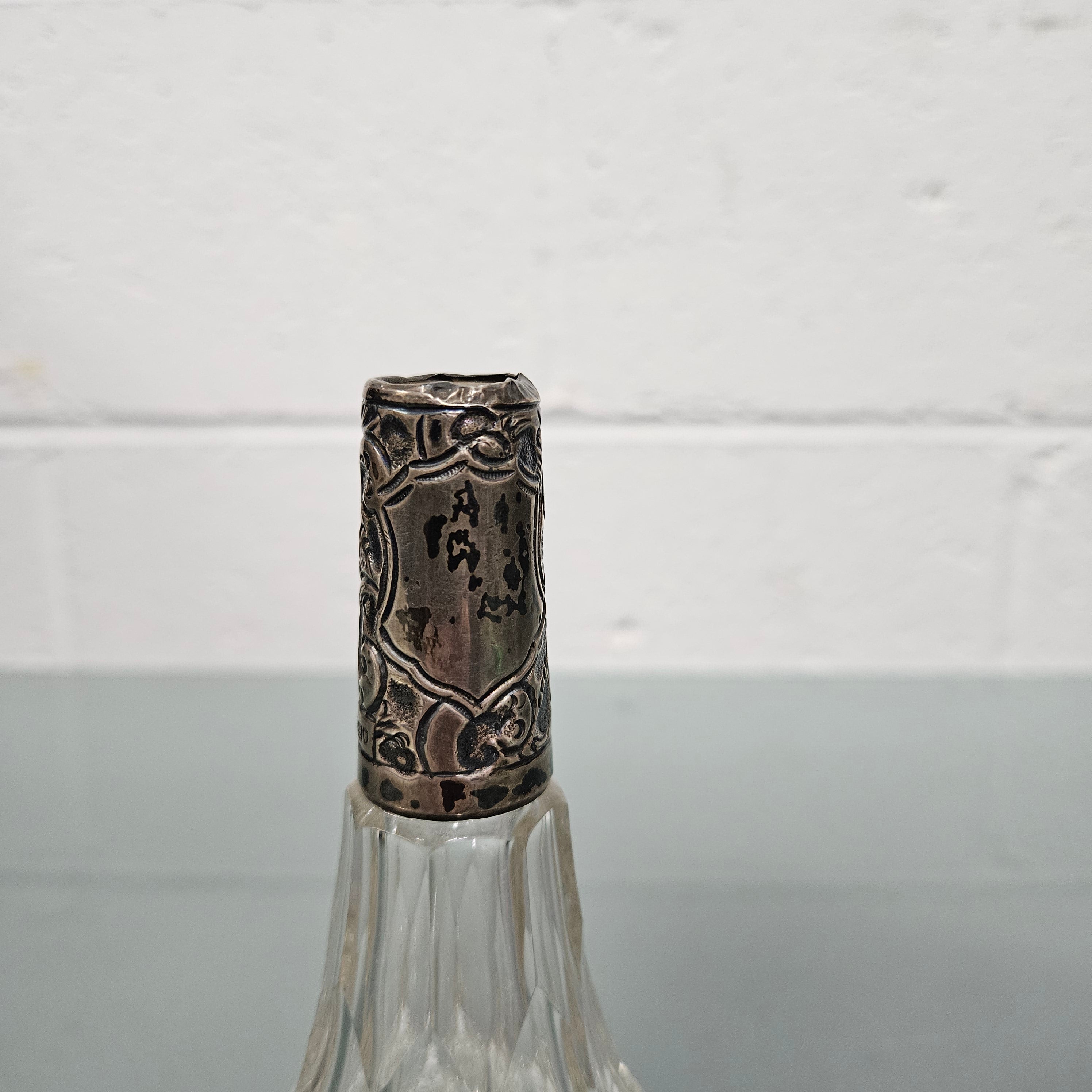 Edwardian Silver Collared Perfume Bottle | Antique & Vintage | Moonee Ponds Antiques | Australia Wide Delivery