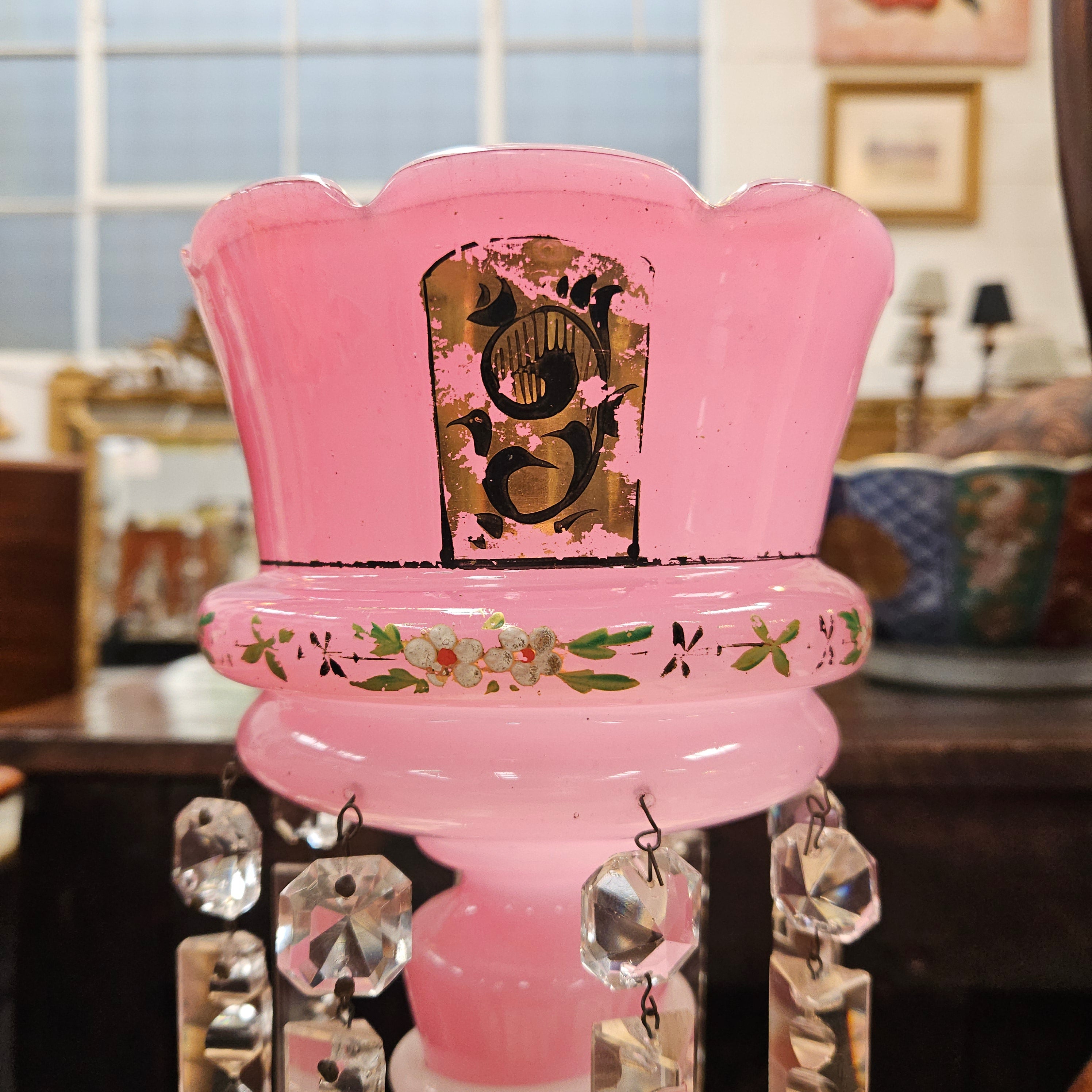 Victorian Lustre Vase | Antique & Vintage | Moonee Ponds Antiques | Australia Wide Delivery