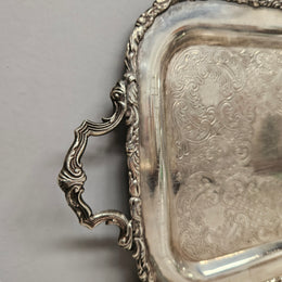 Vintage Sheffield Silver Plated Tray