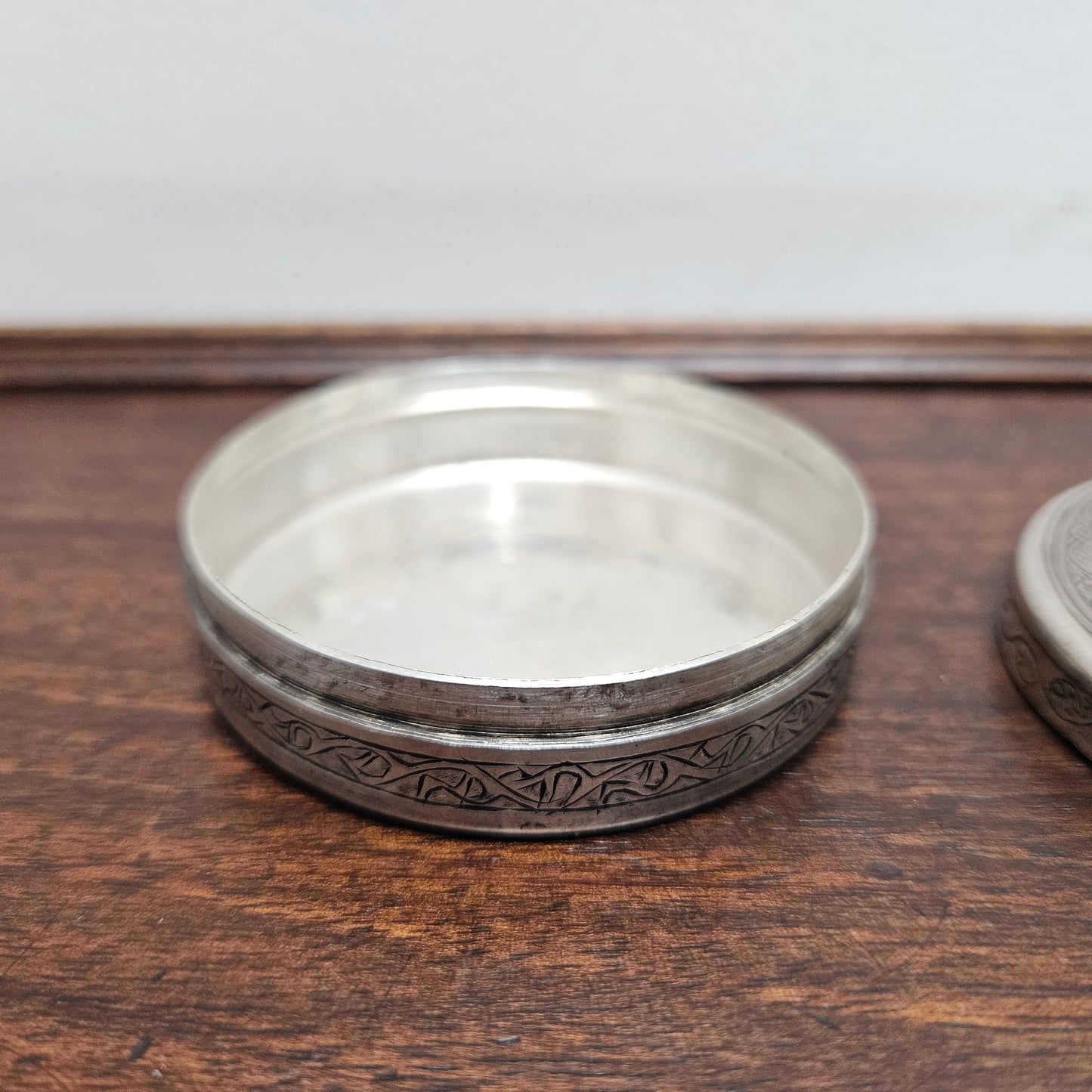 Antique Egyptian Silver Trinket Box