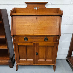 Australian Blackwood Arts & Crafts Secretaire Desk | Antique & Vintage | Moonee Ponds Antiques | Australia Wide Delivery