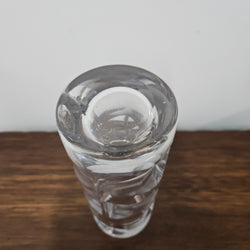 Deco Style Bohemian Carved Heavy Glass Vase | Antique & Vintage | Moonee Ponds Antiques | Australia Wide Delivery