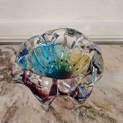 Murano Glass Tri Colour Bowl | Antique & Vintage | Moonee Ponds Antiques | Australia Wide Delivery