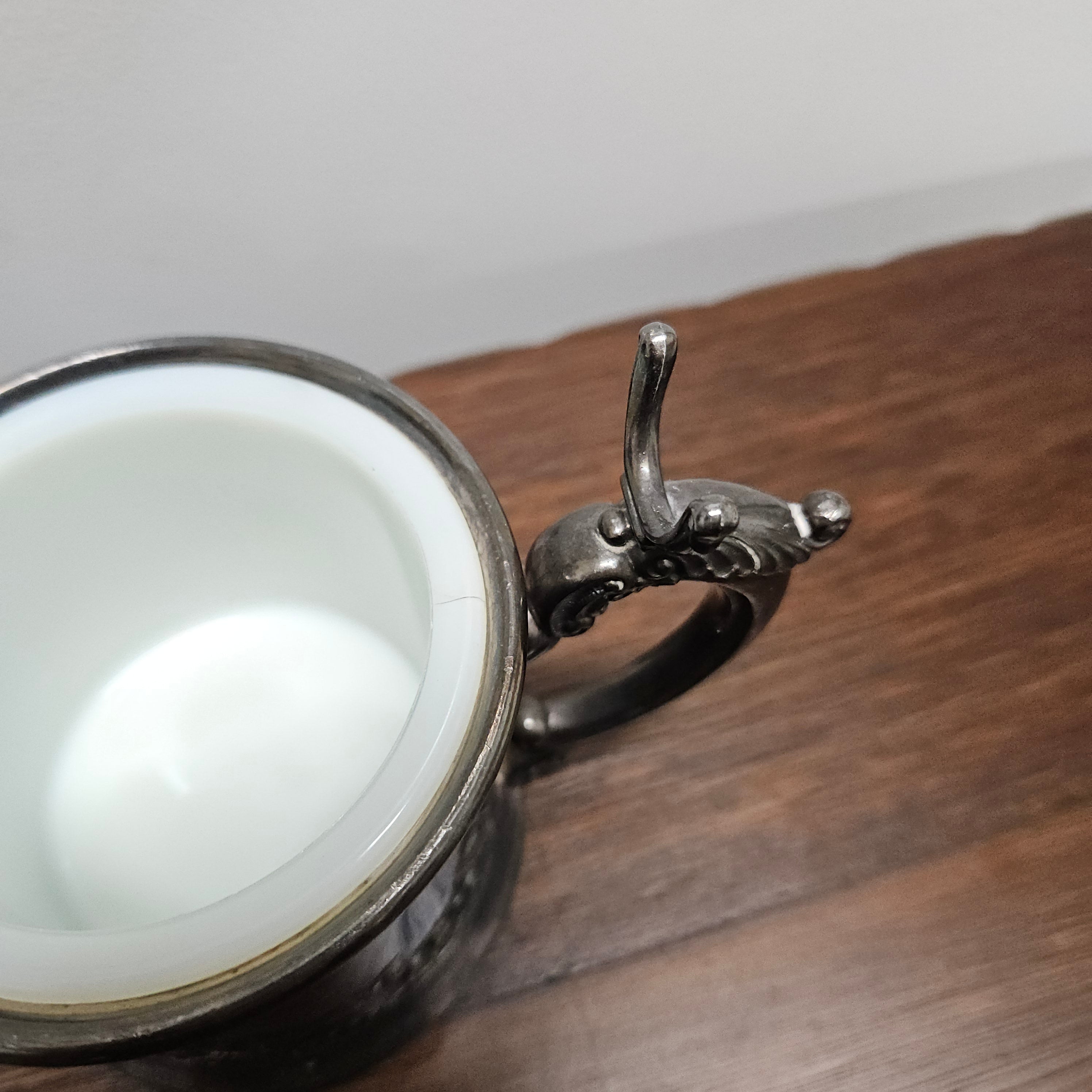 Antique USA Wilcox Silver Plate Co. Shaving Mug & Brush | Antique & Vintage | Moonee Ponds Antiques | Australia Wide Delivery