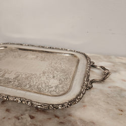 Vintage Sheffield Silver Plated Tray | Antique & Vintage | Moonee Ponds Antiques | Australia Wide Delivery