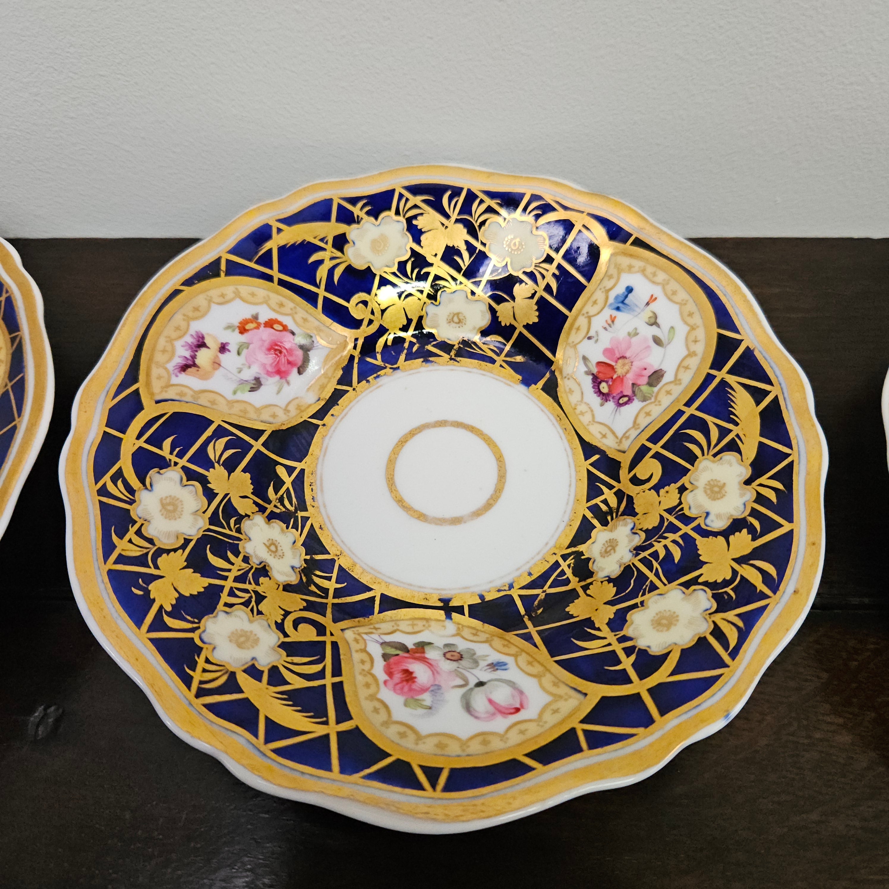 Ridgway Regency Period 6 Hand Painted & Gilded Cups & Saucers | Antique & Vintage | Moonee Ponds Antiques | Australia Wide Delivery