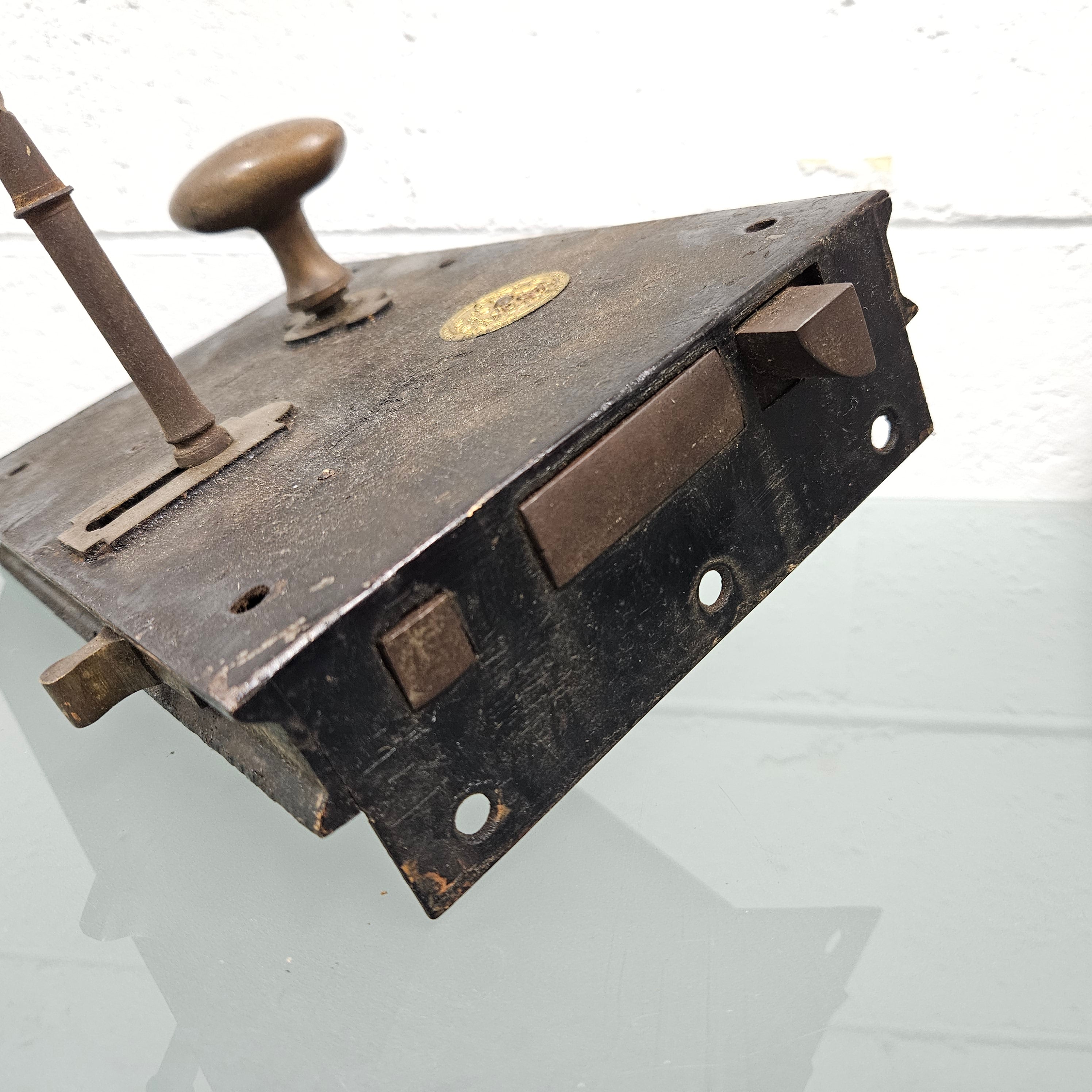 Antique Door Lock With Key | Antique & Vintage | Moonee Ponds Antiques | Australia Wide Delivery