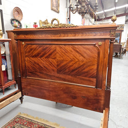 French Louis XVI Style Mahogany Queen Size Bed | Antique & Vintage | Moonee Ponds Antiques | Australia Wide Delivery
