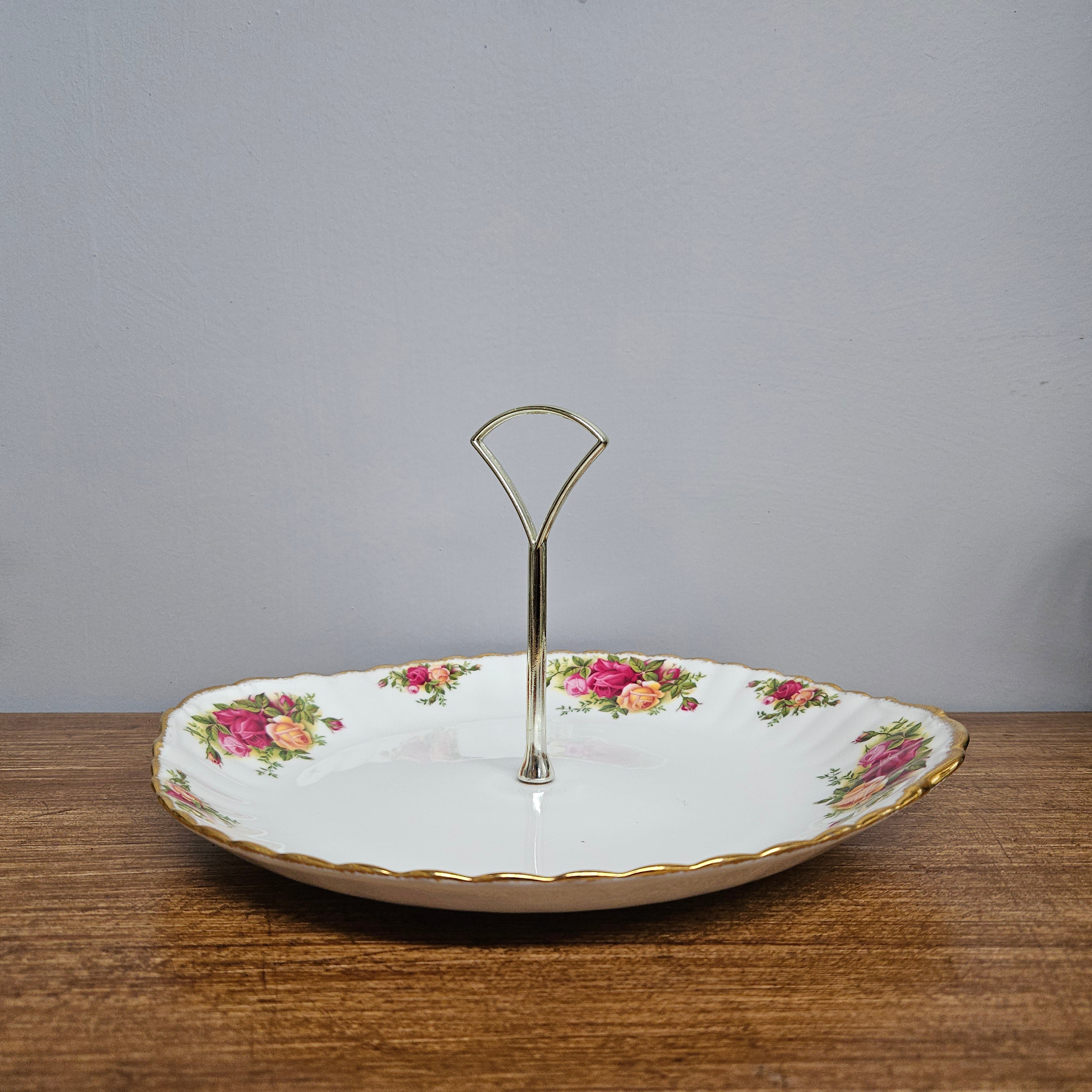 Royal Albert "Old Country Roses" Cake Stand | Antique & Vintage | Moonee Ponds Antiques | Australia Wide Delivery