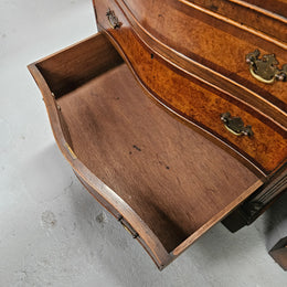 Pair of Georgian Style Chest of Drawers With Four Drawers & a Pull-Out