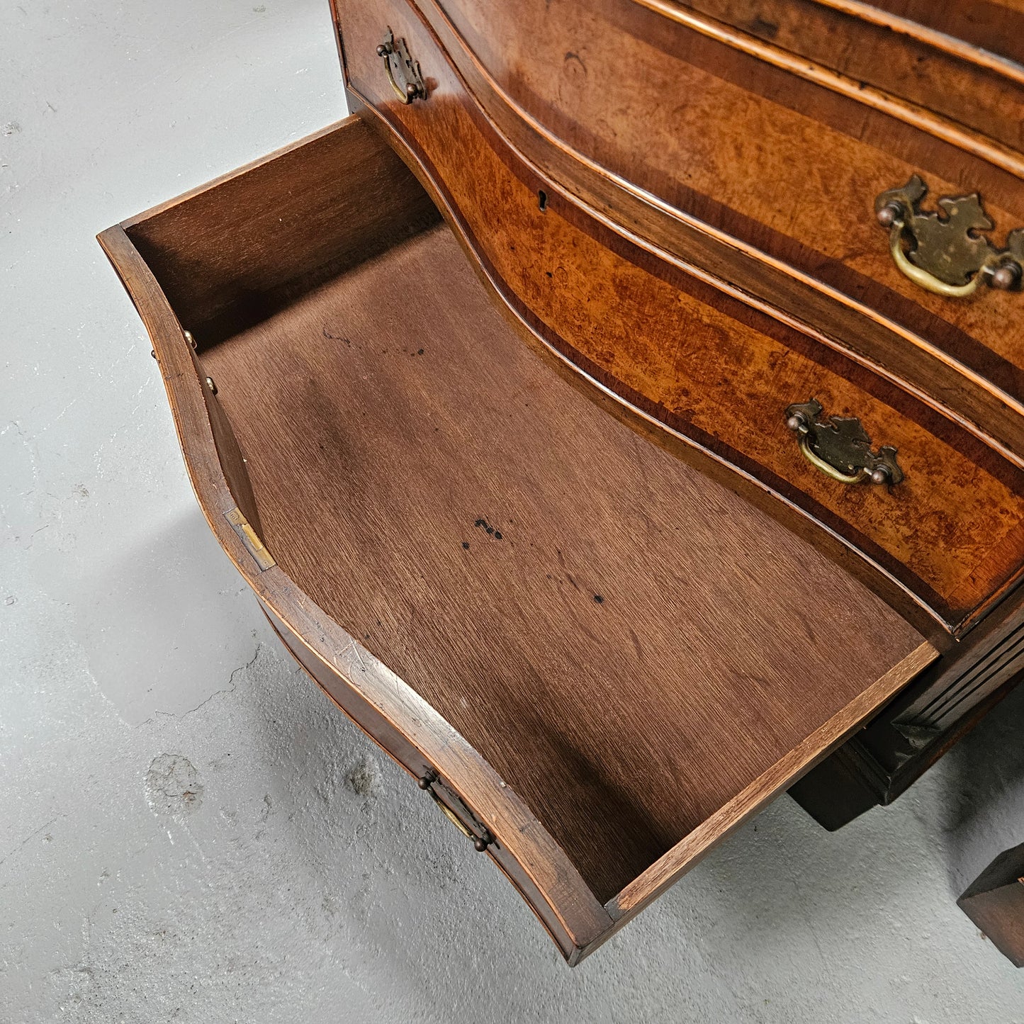 Pair of Georgian Style Chest of Drawers With Four Drawers & a Pull-Out
