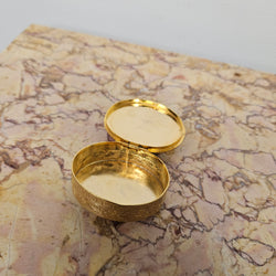 Vintage Brass & Quartz Stone Trinket Box | Antique & Vintage | Moonee Ponds Antiques | Australia Wide Delivery