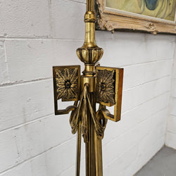Napolean Style Gilt Standard Lamp & Shade | Antique & Vintage | Moonee Ponds Antiques | Australia Wide Delivery