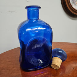 Vintage Mid Century Cobalt Blue Bottle/Decanter