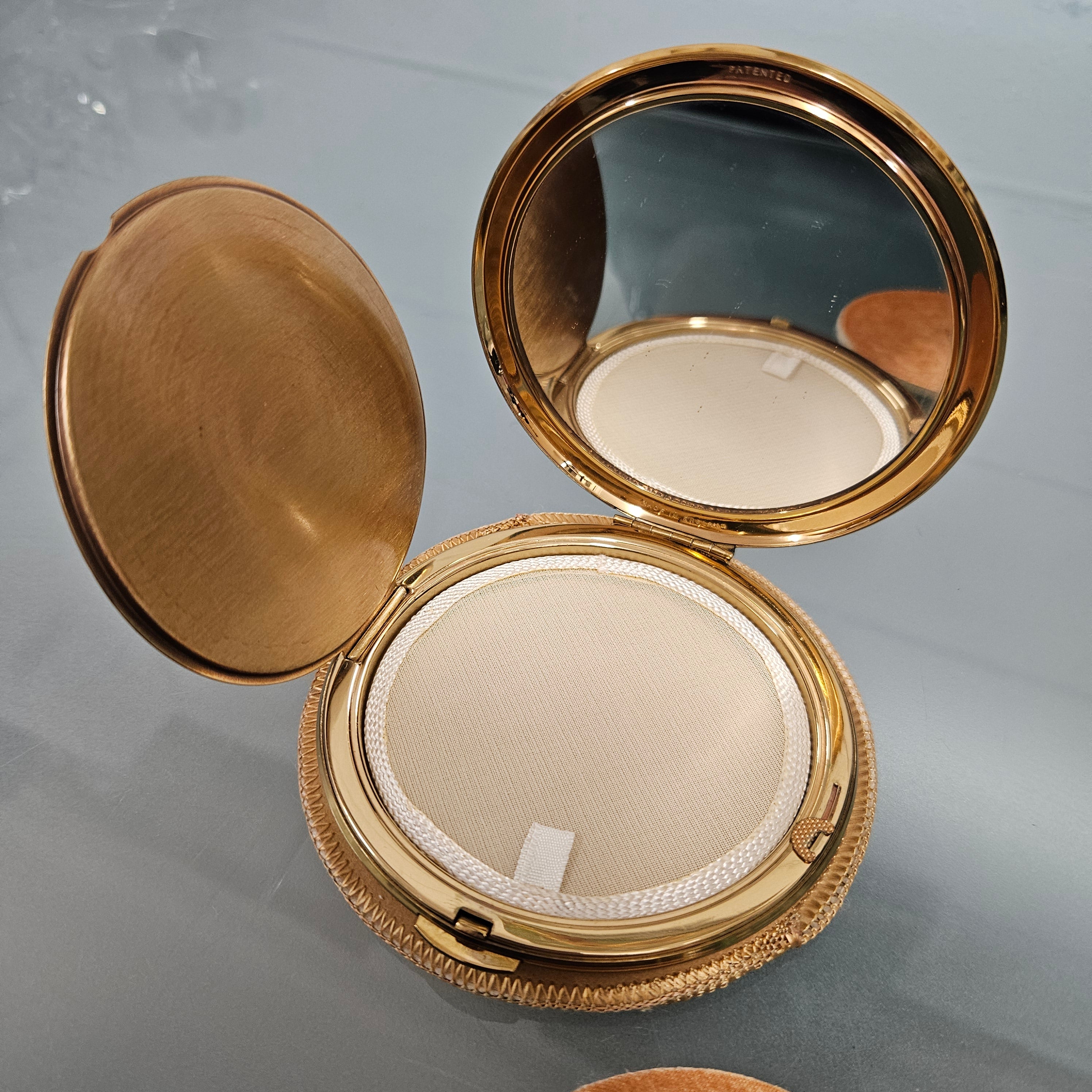 Vintage Guilhoche Gold Kigu Compact | Antique & Vintage | Moonee Ponds Antiques | Australia Wide Delivery