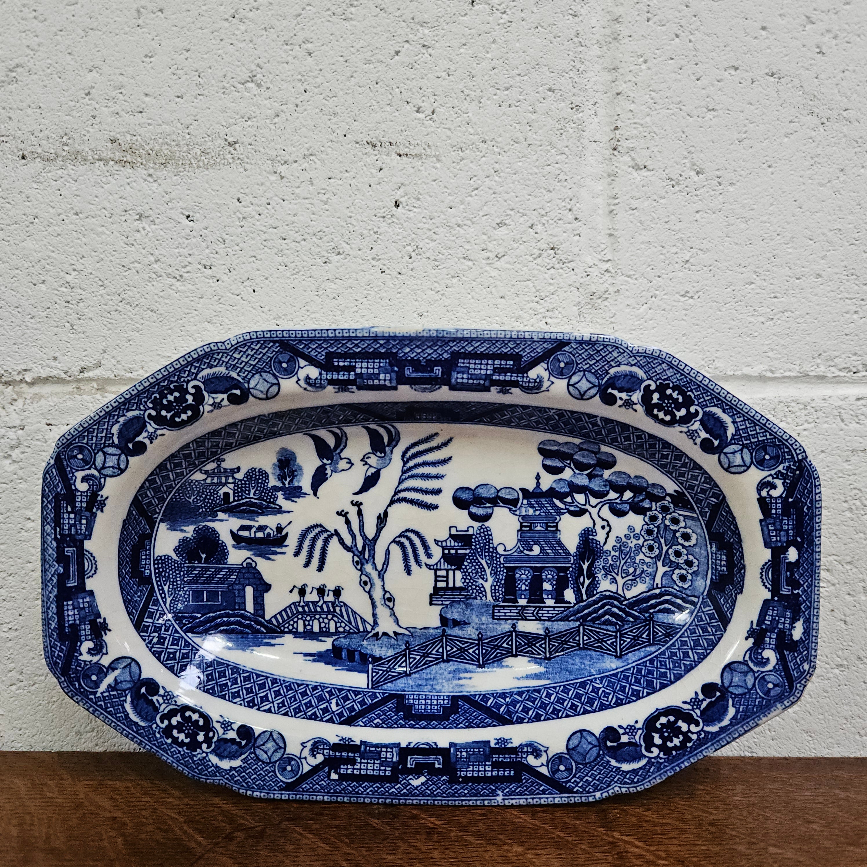 Vintage Willow Style Dish | Antique & Vintage | Moonee Ponds Antiques | Australia Wide Delivery