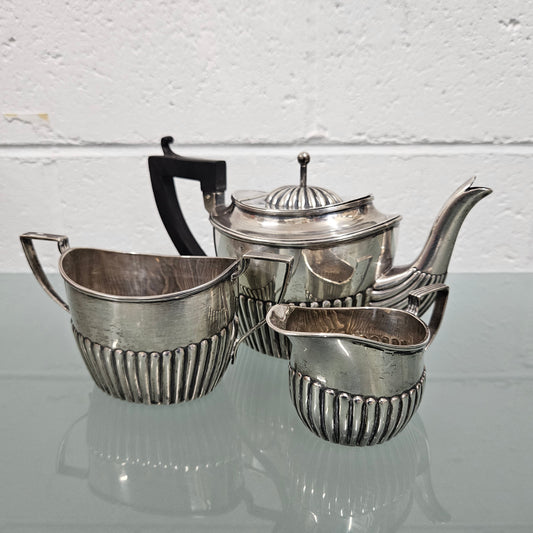 Victorian Sterling Silver Bachelor Tea set