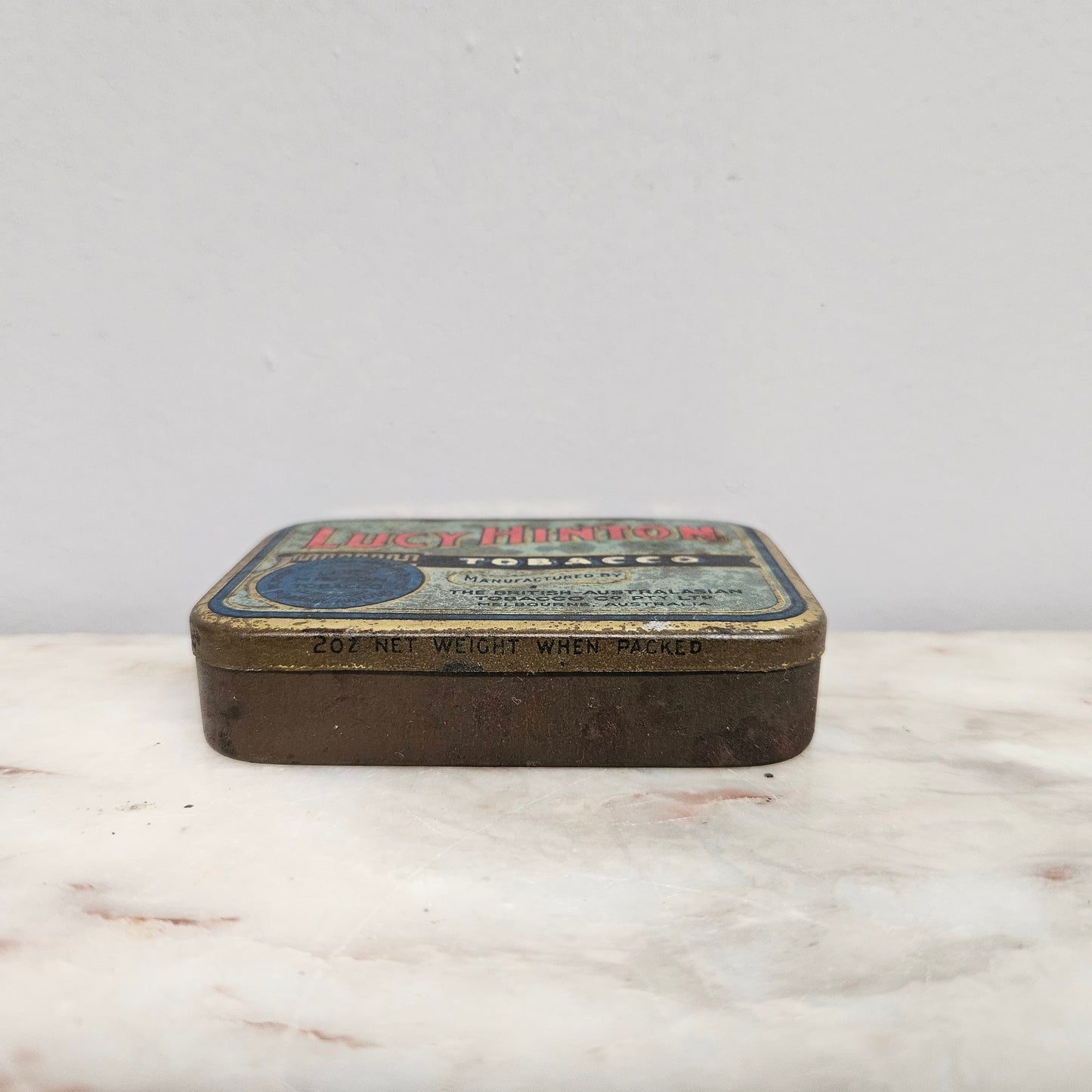 Vintage Australian "Lucy Hinton" Tobacco Tin 2oz