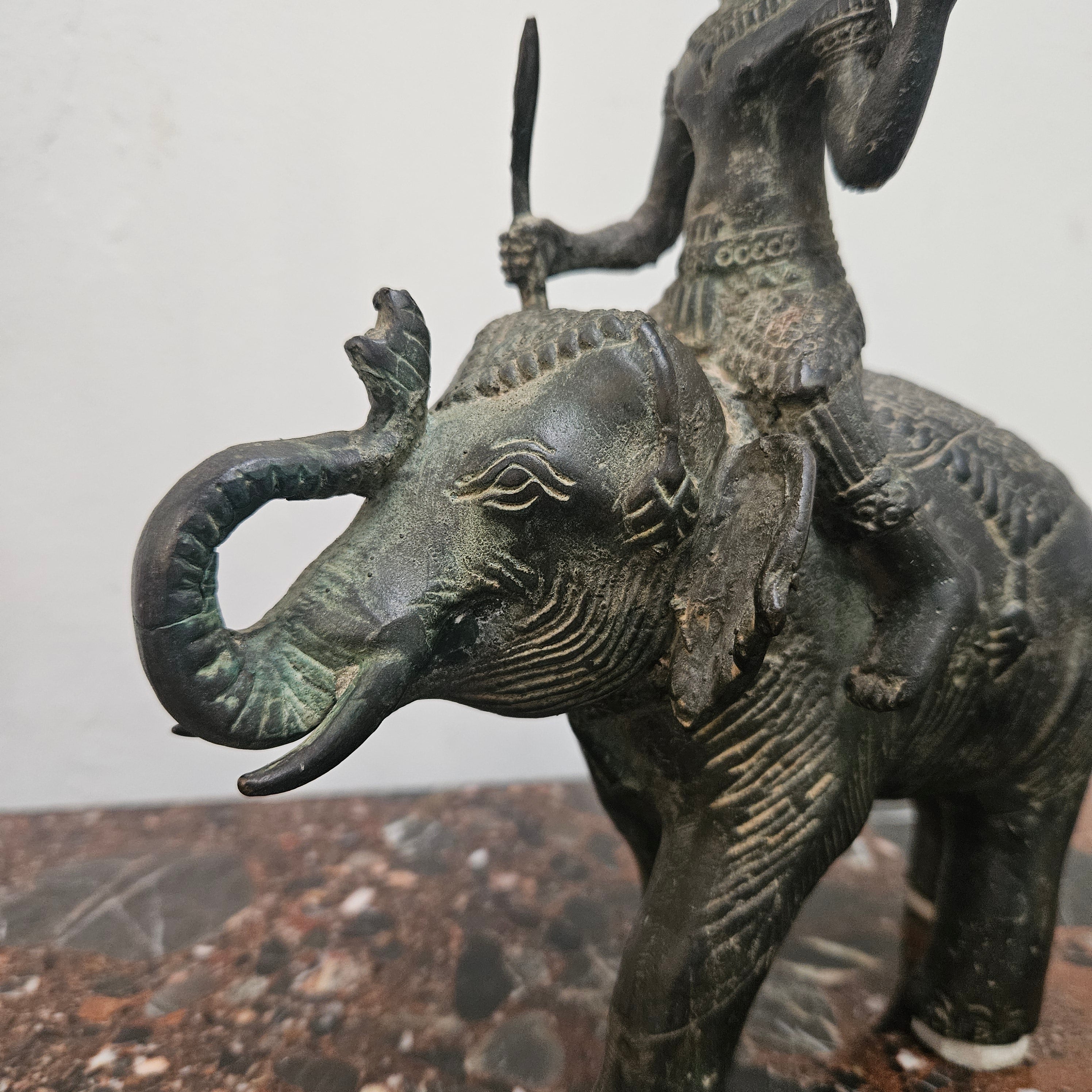 Vintage Bronze God on Elephant | Antique & Vintage | Moonee Ponds Antiques | Australia Wide
