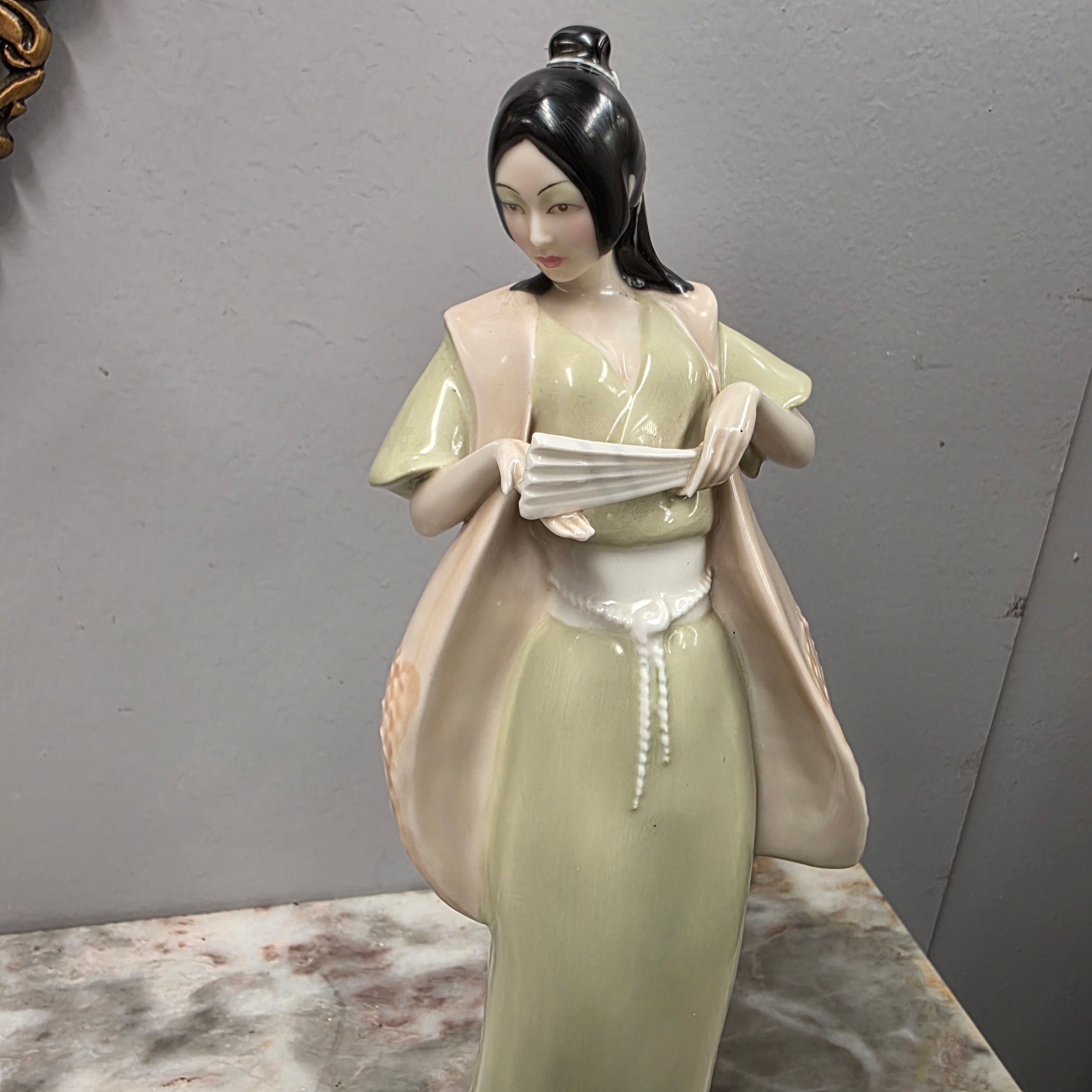 Elegant Vintage Figurine By "Royal Doulton - Cherry Blossom" Reflections Series