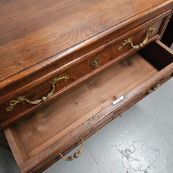 Louis XVth Style Oak Chest of Drawers Moonee Ponds Antiques