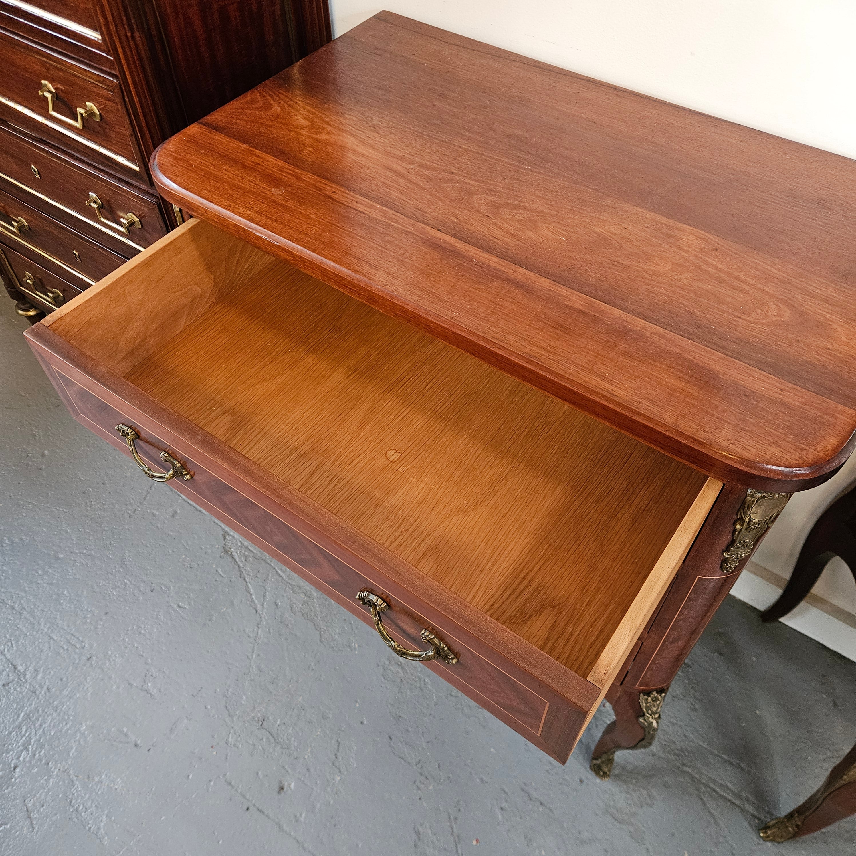 Stunning French Louis XV Style Wooden Top Commode | Antique & Vintage | Moonee Ponds Antiques | Australia Wide