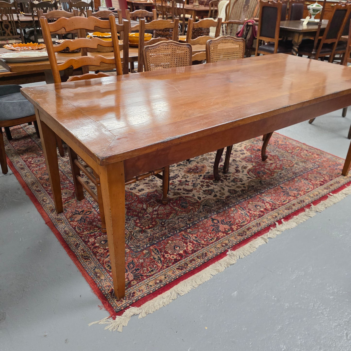 Just Arrived French Fruit Wood Farmhouse Table