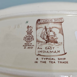 Royal Doulton Dish Featuring A Sailing Ship | Antique & Vintage | Moonee Ponds Antiques | Australia Wide Delivery