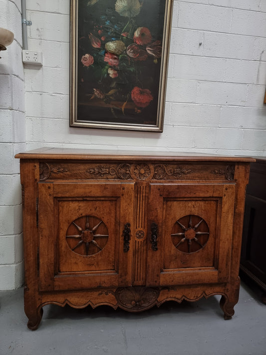 Rare French Antique 18th Century Walnut Cupboard
