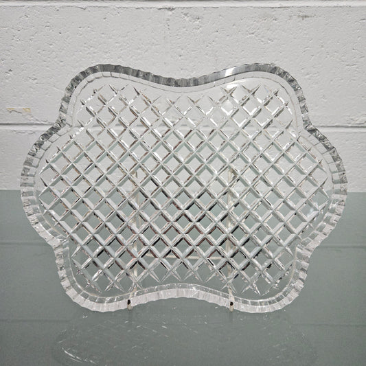 Large Cut Crystal Tray