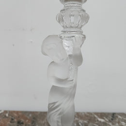 French Baccarat Crystal Hurricane Candle Lamp