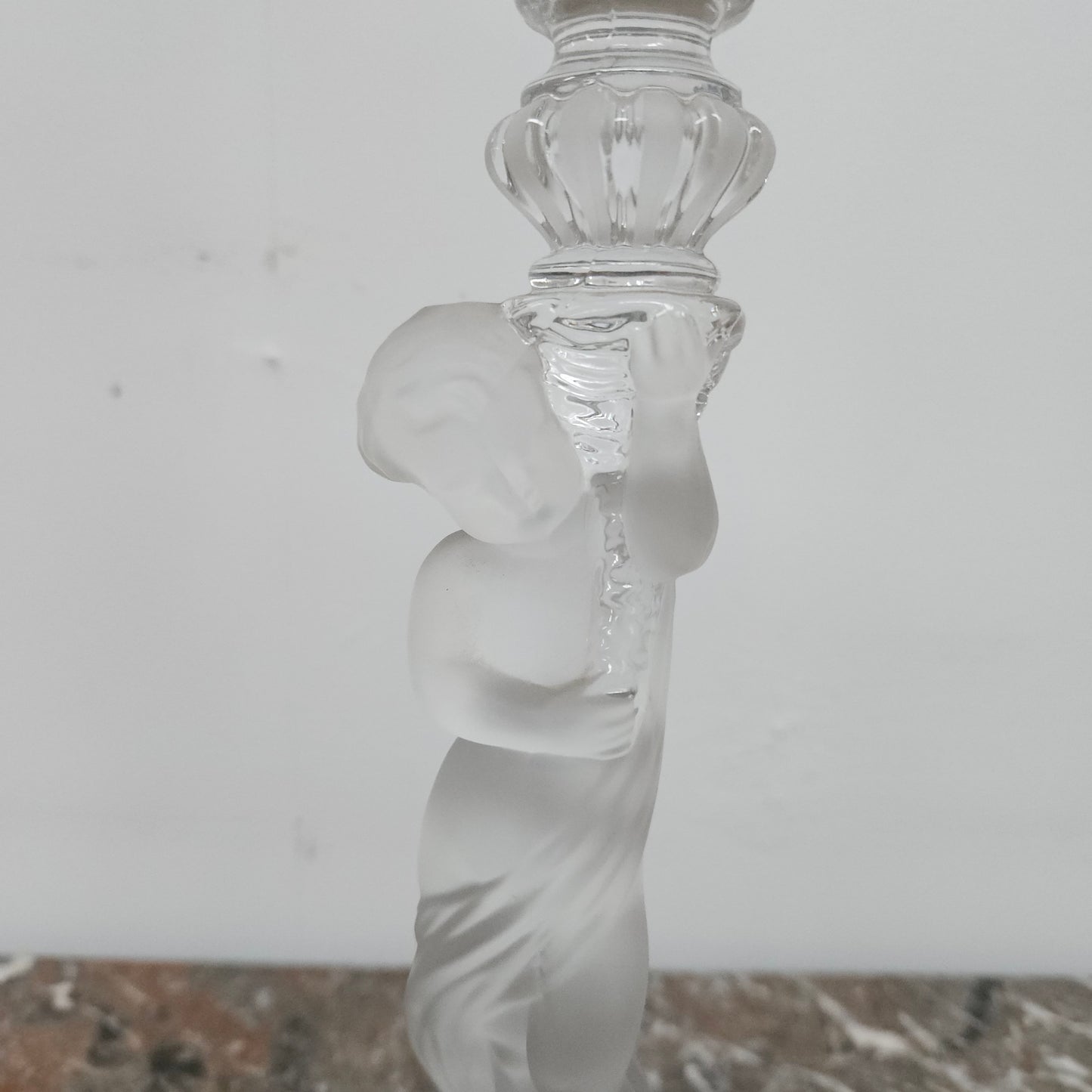 French Baccarat Crystal Hurricane Candle Lamp