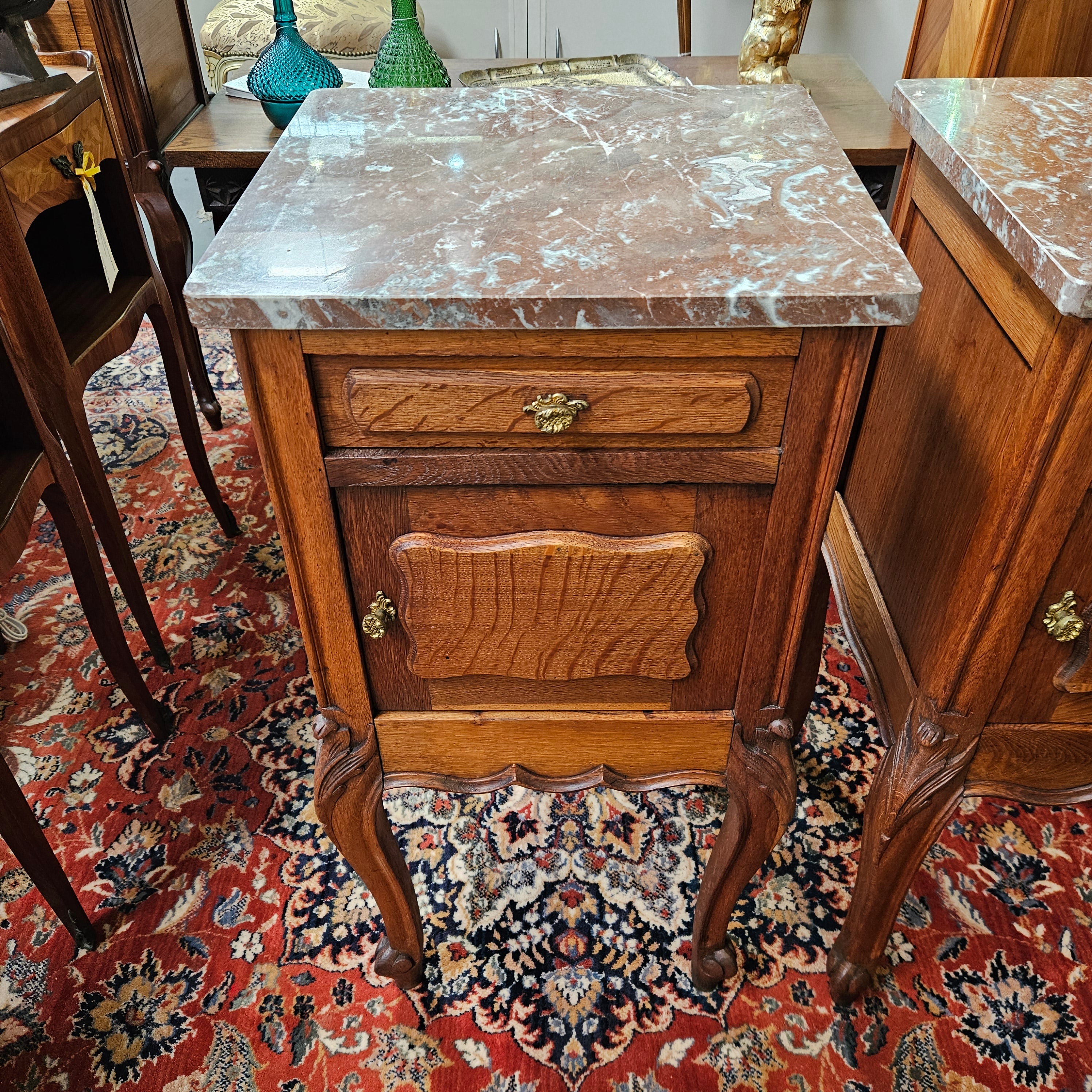 Pair of Louis XV Style Bedside Tables | Antique & Vintage | Moonee Ponds Antiques | Australia Wide