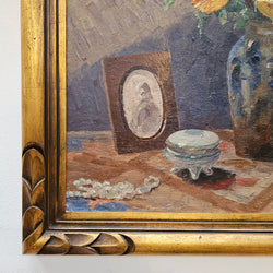 French Oil On Board Still Life Signed L Michaud | Antique & Vintage | Moonee Ponds Antiques | Australia Wide Delivery