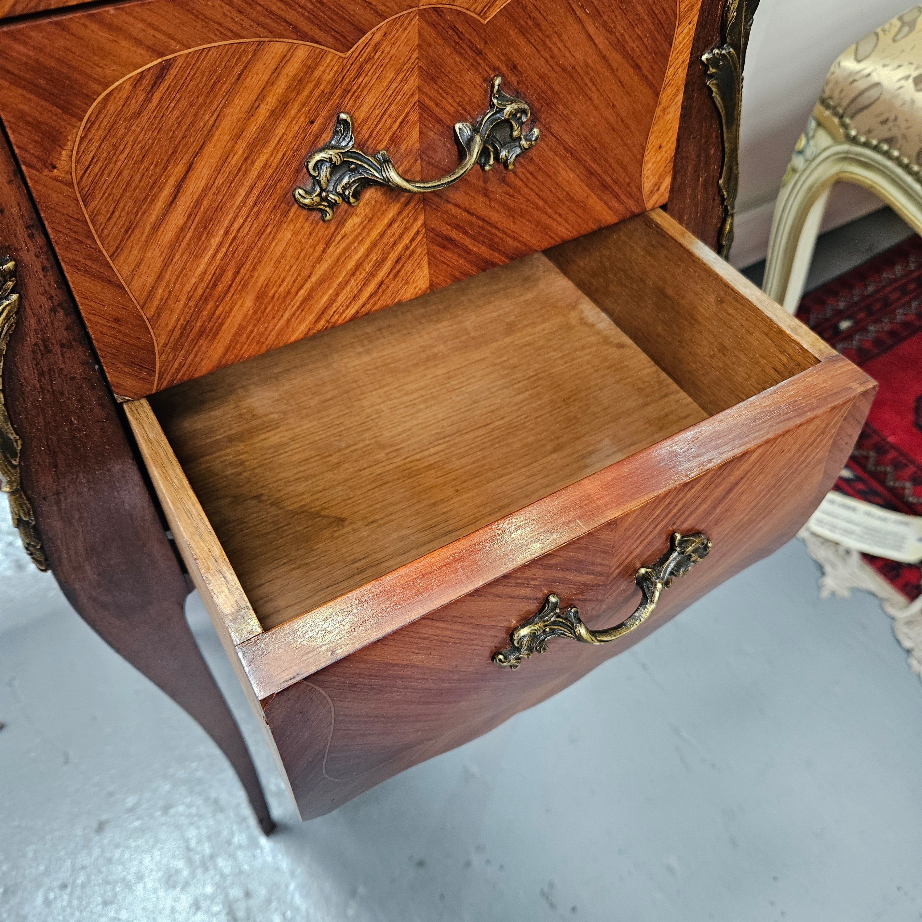 Louis XV Style Marble Top Bedside Table | Antique & Vintage | Moonee Ponds Antiques | Australia Wide Delivery
