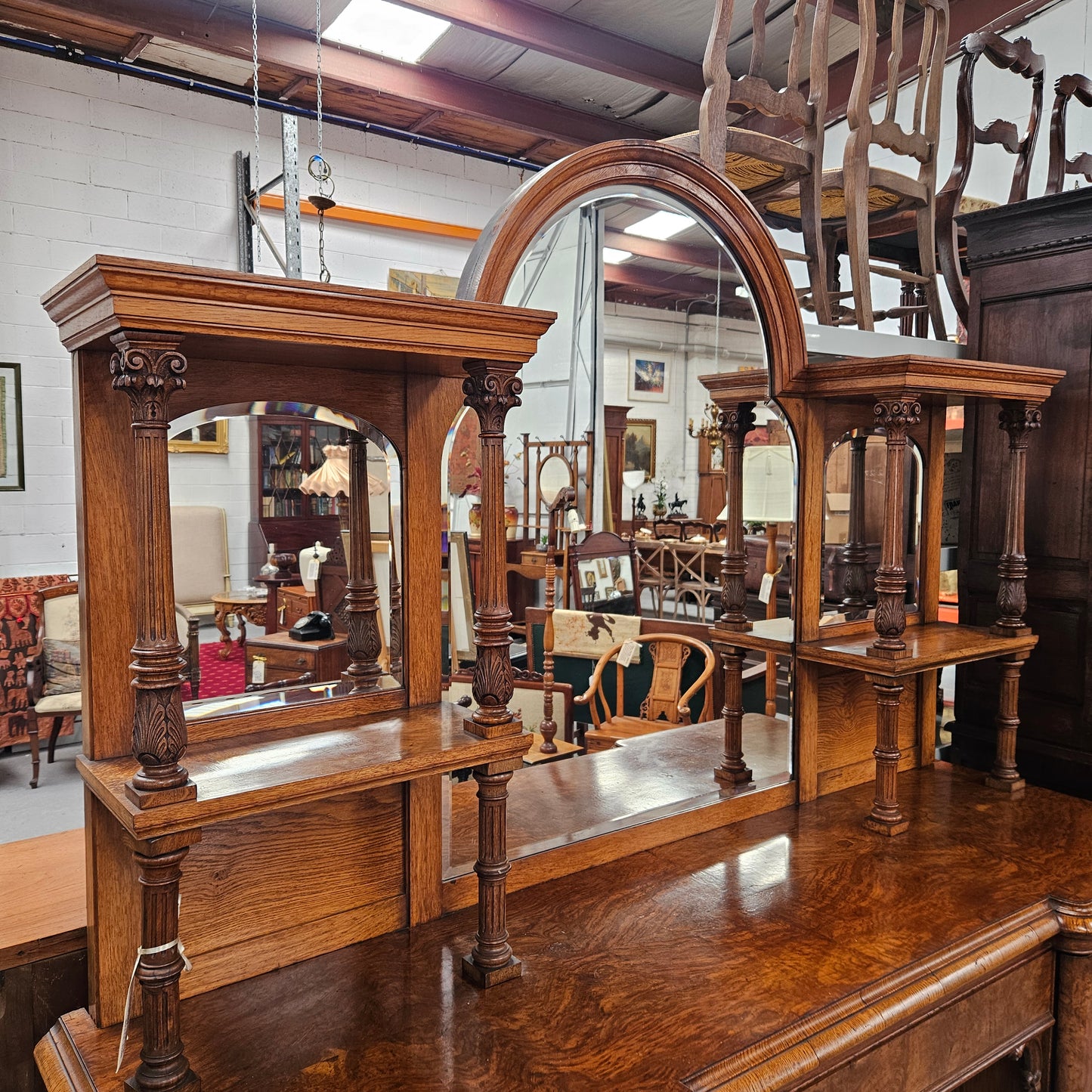 Stunning Pollard Oak Mid Victorian Sideboard of Pleasing Proportions